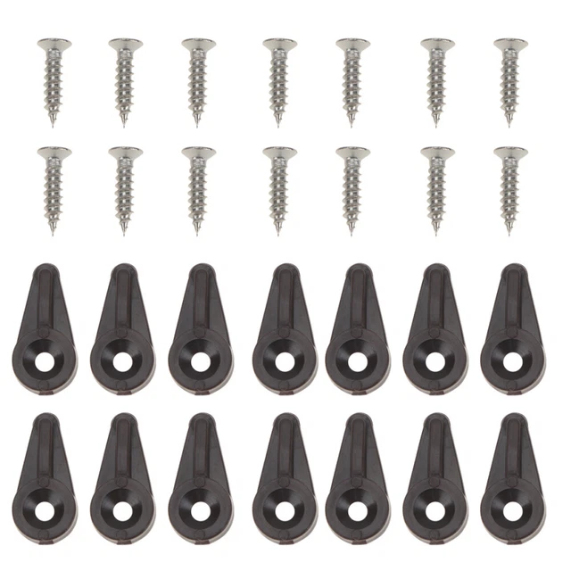 30 piezas Retenedor Clips Colgantes Espejo Vidrio Librería Incrustada