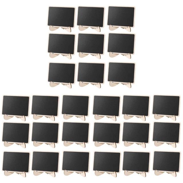 36 piezas Mini Pizarras con Soporte para Letreros de Tablero de Mensajes Cena de Boda