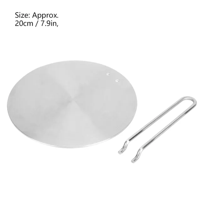 9.45inch Stainless Steel Induction Cooktop Adapter Plate Heat Diffuser for  Gl