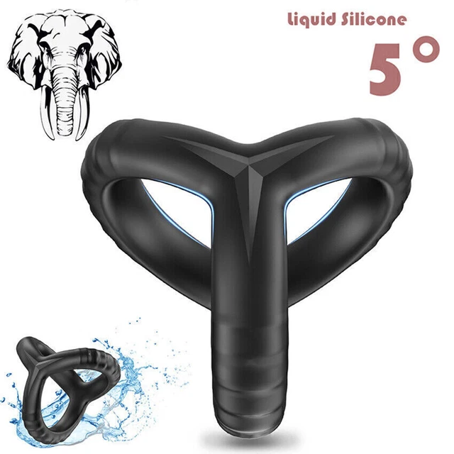 male-sex-penis-enlarger-erection-silicon-double-triple-cock-penis-ring
