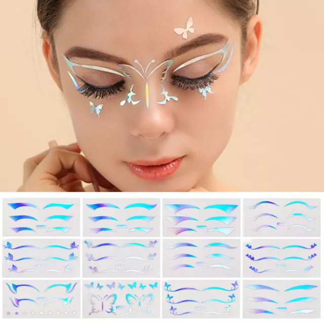 Face Body Jewels Diamond Makeup Art Eyeliner Glitter Sticker Temporary Tattoo