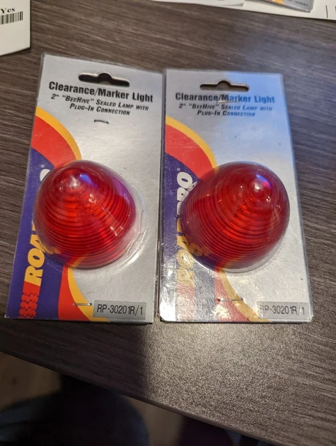 RoadPro 2  Beehive Sealed Decorative Light, Red RP-30201R/1 Lot of 2