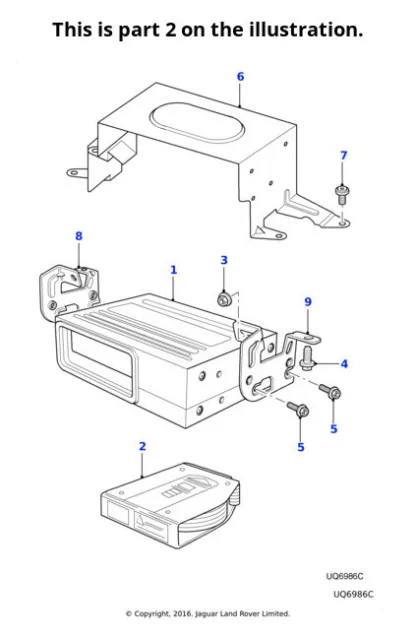 Jaguar Genuine Compact Disc Autochanger Magazine CD Auto Changer C2S14403