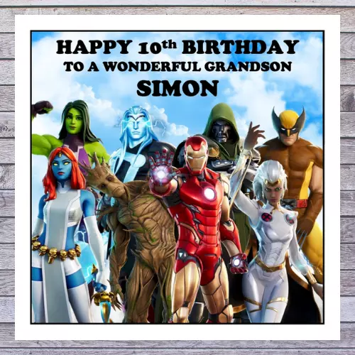 * GAMER FORTNITE BIRTHDAY CARDS personalised any name age relation occasion