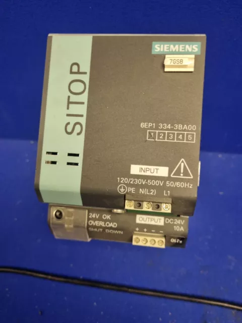 Siemens Sitop modular 10A 1/2ph type 6EP1334-3BA00 Power Supply