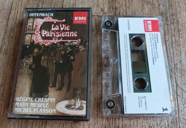 Michel Plasson / La Vie Parisienne Offenach Cassette Audio Tape Emi Classics