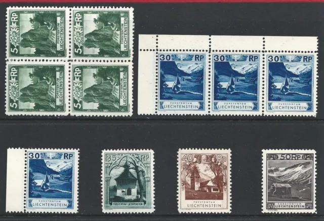 1930 LIECHTENSTEIN, Sujets divers 11 valeurs MNH** Cat.494 â‚¬