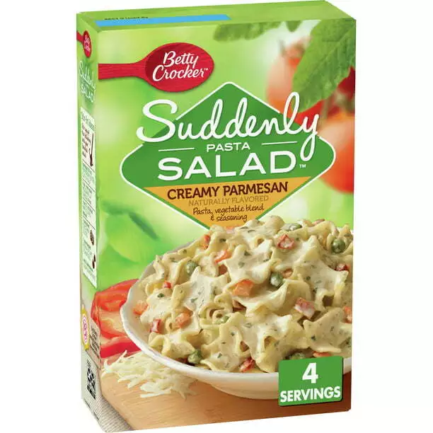 Betty Crocker Suddenly & Creamy Parmesan Pasta Salat Gewürz X2 Kiste Mhd 10/2023