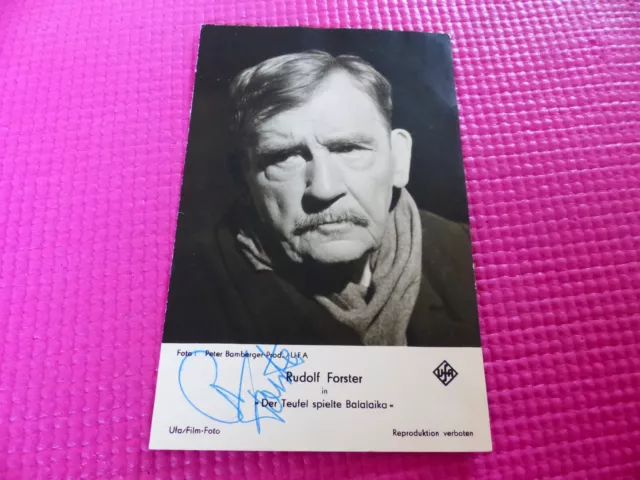 RUDOLF FORSTER Autogramm signiert auf 9x14 cm Autogrammkarte