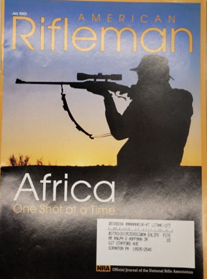 The American Rifleman Magazine - July 2003 - Vintage