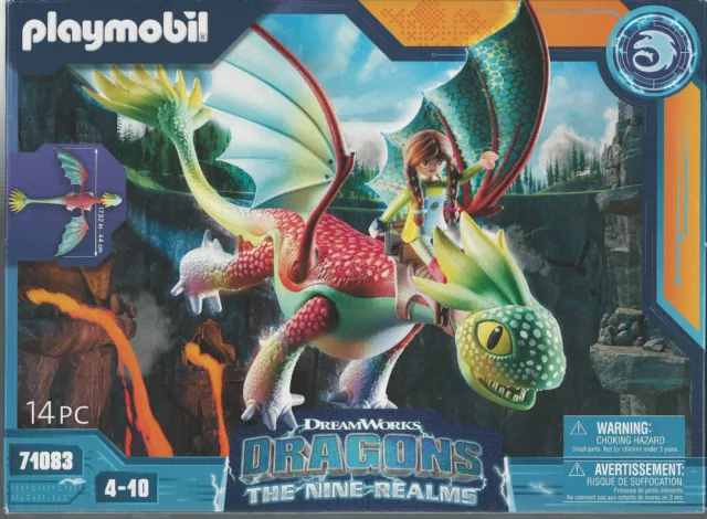 PLAYMOBIL DRAGONS THE NINE REALMS 71083 FEATHERS & ALEX   Nuovo