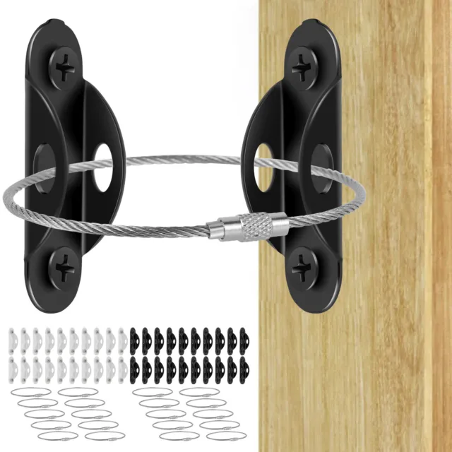 10Pcs Furniture Anchors Anti Tip Kit Metal Wall Anchors Secure Earthquake ◕