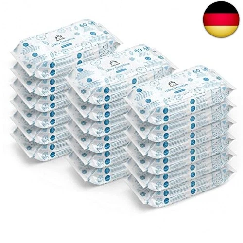 Amazon-Marke: Mama Bear Ultra Sensitive Baby Feuchttücher - 18er Packung (1080