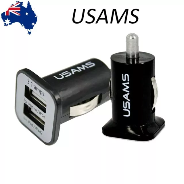 12V Dual USB Auto Car Cigarette Lighter Socket Charger Power Adapter