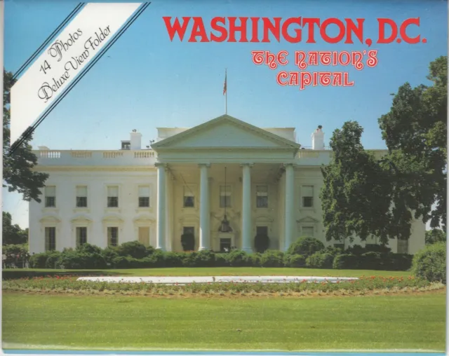 Vintage WASHINGTON D.C. Postcard Type Fold Out Photo Views (14) Pentagon ++
