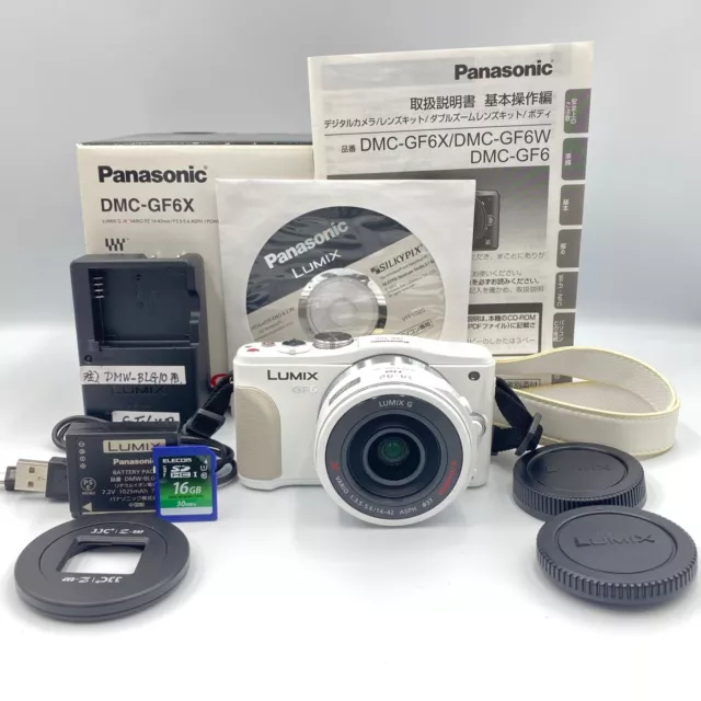 Panasonic LUMIX DMC-GF6 f/3.5-5.6 14-42mm Digital Mirrorless Camera From Japan