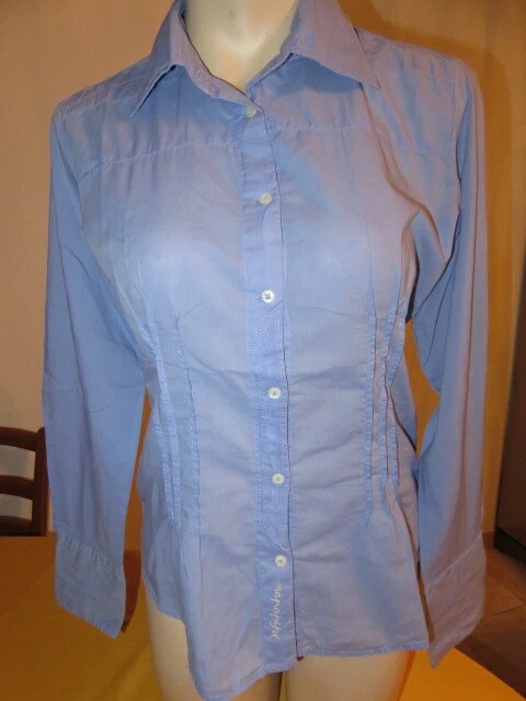 Chemise Desigual Neuve En Jean Et Fleurs - Taille XXL, Bleu Denim, Coton/polyester, Coupe Regular