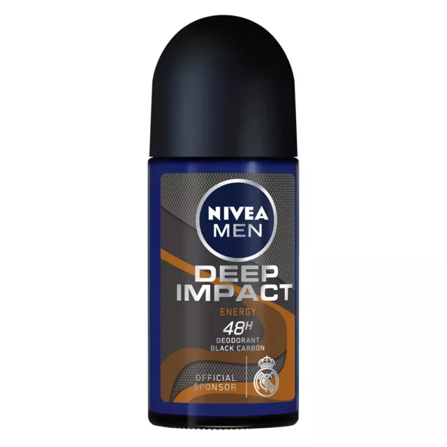 Nivea Deep Impact Freshess, Desodorante Roll On para Hombre, 50 ml 2