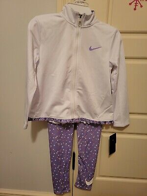 New, with tags! Nike girls, size 6, outfit with leggings and jacket!