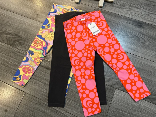 Pacchetto leggings ragazze Next età 2-3 nuovi con etichette