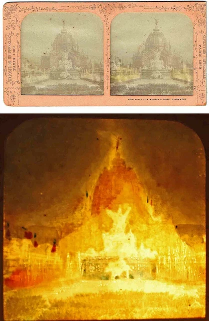 EXPO UNIVERSAL PARIS 1889 / DOME Polyoramic Stereoscopic View