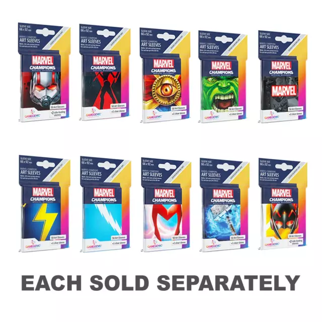 Gamegenic Excellent Quality Durable Acid-free Marvel Champions Art Sleeves