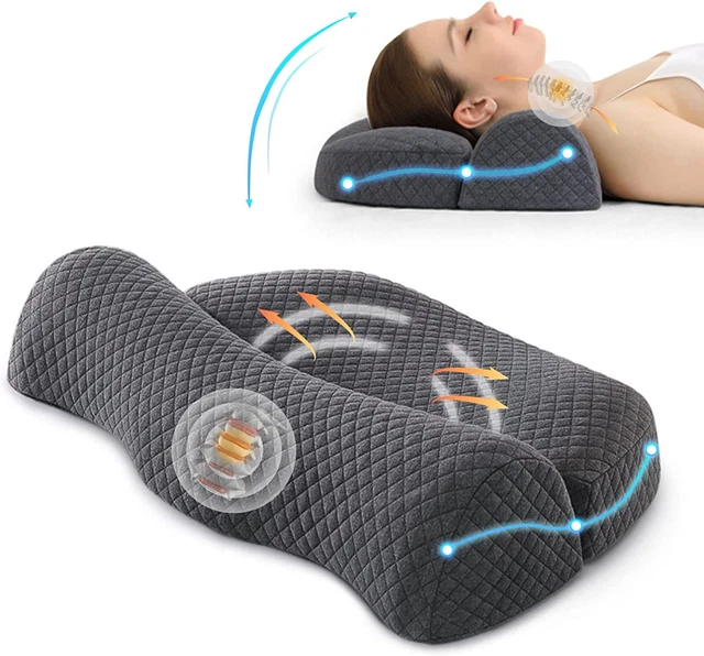 High Density Space Cervical Memory Foam Pillow, Contour Pillows for Neck and Sho