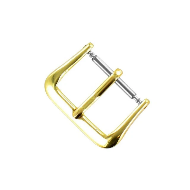 Boucle à Ardillon 18mm en Métal Alloy Doré pour Bracelet de Montre