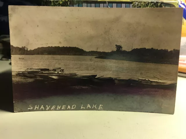 RPPC Shavehead Lake Michigan 1948 Postcard Posted