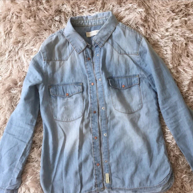 Chemise Jean Zara Taille S - Neuf Sans Étiquettes, Coton Décontracté