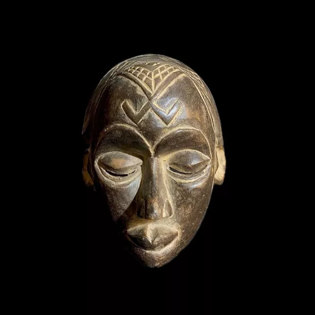 African mask antiques tribal mask vintage Wood mask Carved Chokwe mask-8987 2