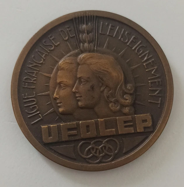 MÉDAILLE SPORTIVE UFOLEP Ligue Française de l'Enseignement Criterium