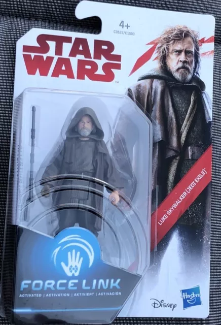 Star Wars Luke Skywalker (Jedi Exile) Force Link C3225/C1503 Hasbro Figur