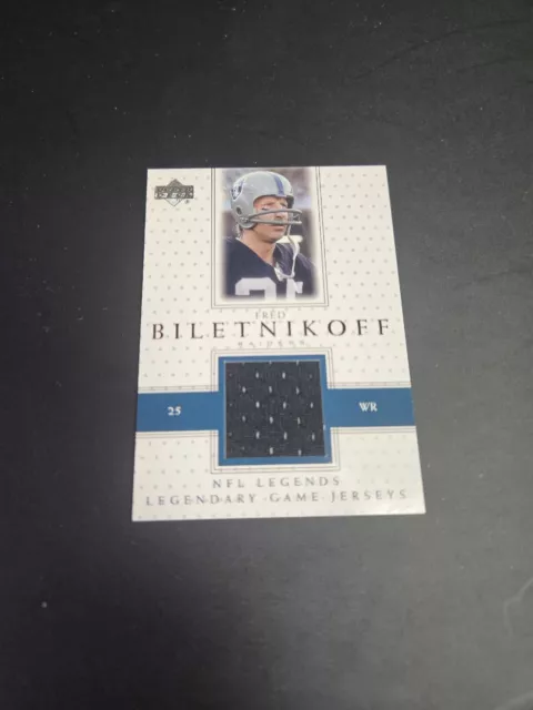 2000 Upper Deck Legends - Legendary Game Jersey #LJ-FB Fred Biletnikoff (MEM)