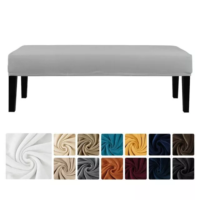 Stretch Dining Bench Cover Seat Protector Rectangular for Room Piano Stool