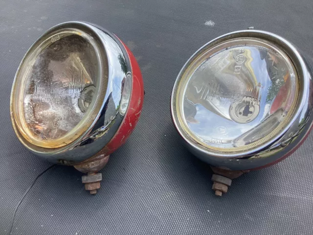 Coppia Lampade Spot Vintage CIBIE SUPER OSCAR Rally Rally Originali