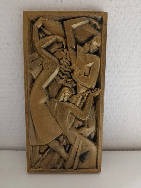 Bas-relief Art déco 'L'orchestre d'après les frères Martel
