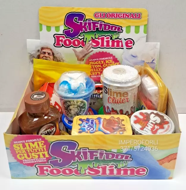 Skifidol Food Slime Serie 5  -Collezione Completa 12 Pezzi - Rapida Consegna-