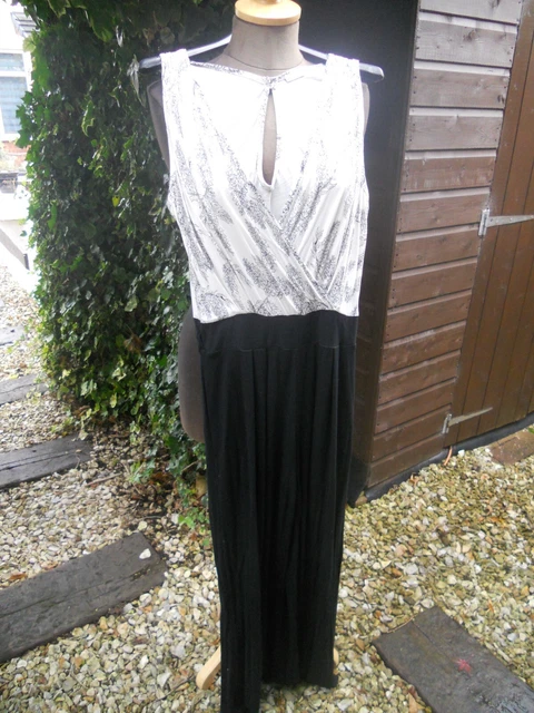 GEORGE ASDA LADIES Black Floral Mix Strappy Sleeveless Jumpsuit