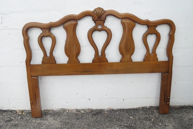 Kent Coffey French Carved Cherry Full Queen Size Headboard 3623