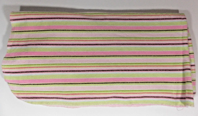 Manta de recepción a rayas de solo un año Carters 30x28 rosa verde amoroso