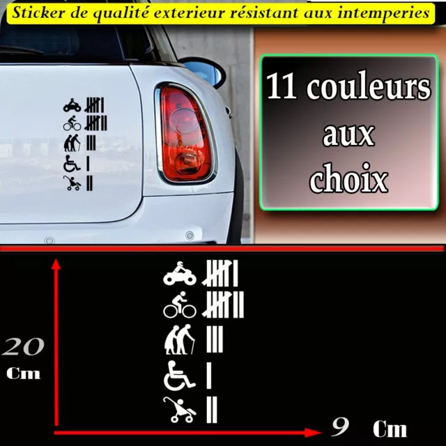 sticker autocollant COMPTEUR ACCIDENT HUMOUR, frigo, porte ipad voiture moto