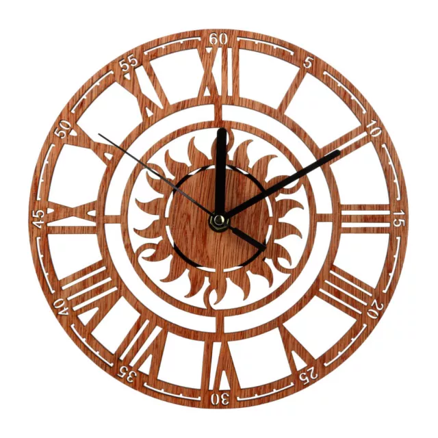 Horloge murale ronde horloge suspendue en bois moderne nouvelle horloge en