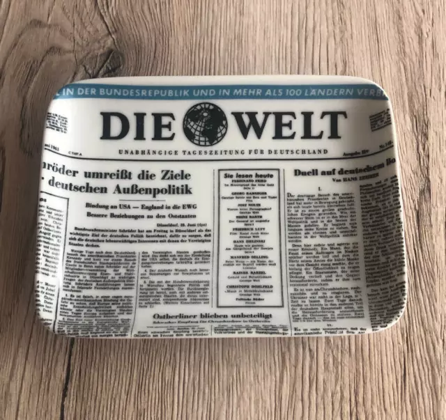 Zahlteller Wechselteller Die Welt von Rosenthal 28. Juni 1963 Schröder