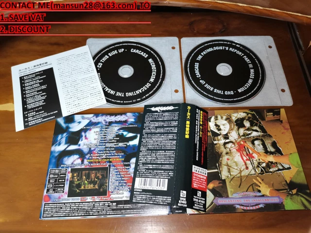 Carcass / Necroticism - Descanting The Insalubrious JAPAN+3 CD+DVD TFCK-87453 J