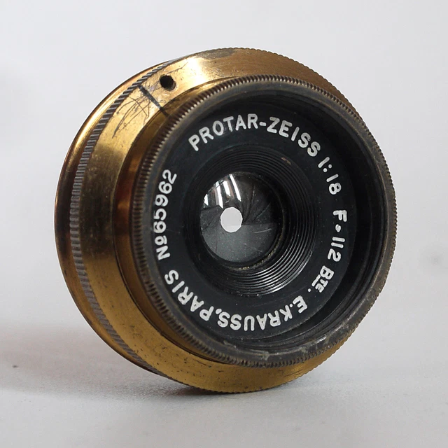 Objectif et obturateur zeiss krauss pour chambre
