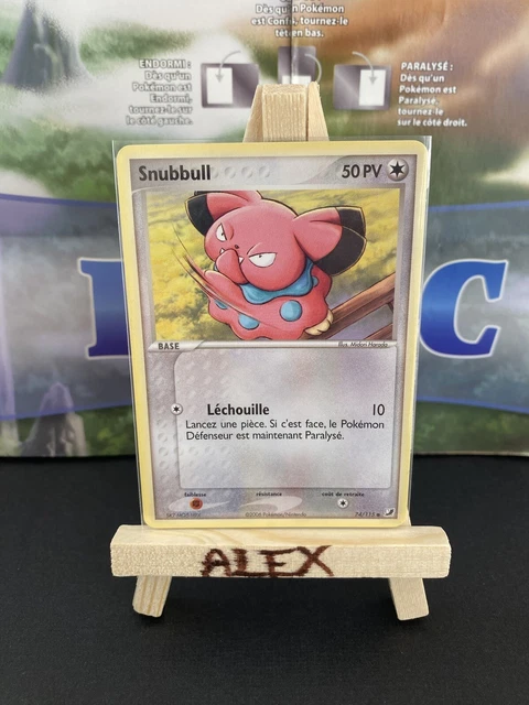 Carte Pokemon Snubbull 74/115 / Bloc EX Forces Cachées / Bon État FR