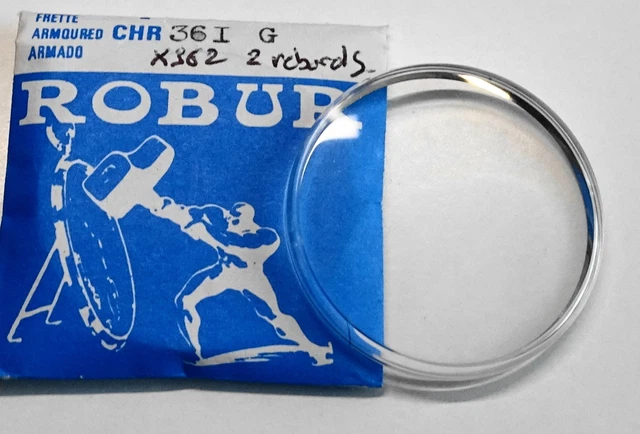 Verre De Montre Rond AQUATIC 20,1 Mm - Bague Chromée - Neuf - Marque VERLUX