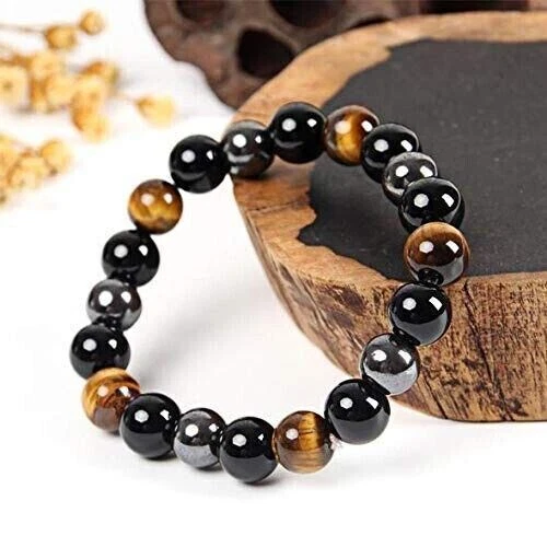 "Triple Protection Bracelet - Fashion Crystal Bracelet for Men and Women - Tiger