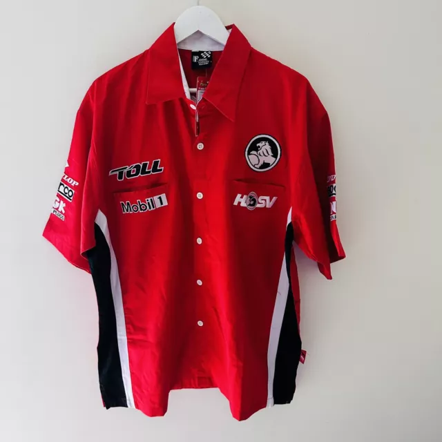 Holden HSV Mobil 1 Racing Team Button Up Shirt - Mens Size 2XL - New With Tags